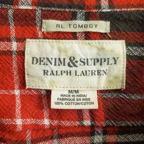Denim & Supply Red Plaid Button Down - Picture 4 of 4